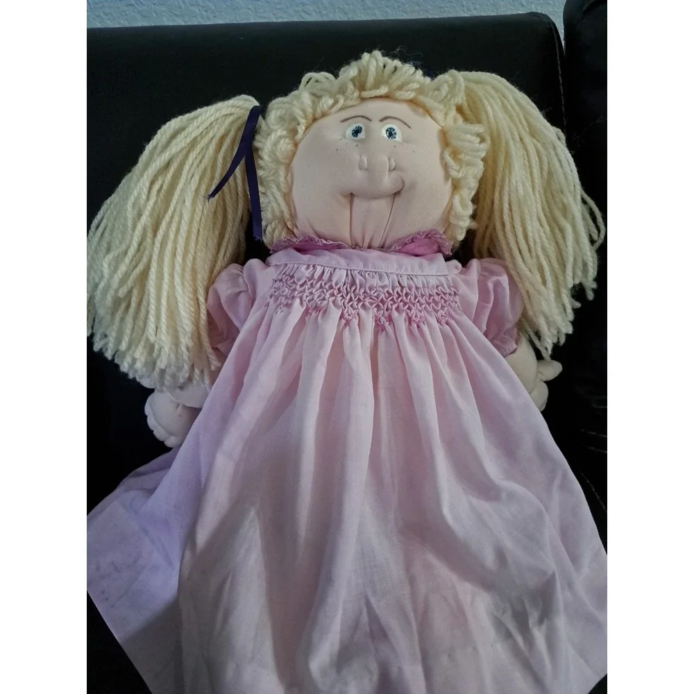 Rare Vintage Cabbage Style Handmade Doll‎ Louise Coker Signed 1984 Soft Girl